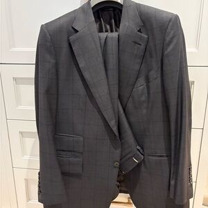Tom Ford Charcoal Checkered Suit